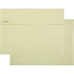 Папка-конверт на кнопке "deVENTE. Pastel" A4 (320x230 мм) 350 мкм, фактура "песок" внешний карман 180 мм, индивидуальная маркировка, непрозрачный желтый