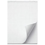Блок бумаги для флипчарта "deVENTE" 67,5x98 см, 20 листов, плотность 80 г/м², в клетку, 6 отверстий, перфорация