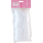 Набор помпонов для творчества "deVENTE" 50 мм, 10 шт, цвет белый, в пластиковом пакете с блистерным подвесом