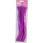 Проволока пушистая Шенил для творчества "deVENTE" 1,5x30 см, 10 шт, цвет фиолетовый, в пластиковом пакете с блистерным подвесом
