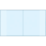 Обложка для дневников и тетрадей "deVENTE. Pattern" 355x213 мм, ПВХ 140 мкм, прозрачная, индивидуальная маркировка