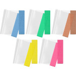 Обложка для дневников и тетрадей "deVENTE. Color" 355x213 мм, ПВХ 110 мкм, прозрачная c цветным клапаном, 10 шт в пластиковом пакете, цвета клапана - ассорти