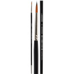 Кисть художественная "deVENTE. Art" синтетика № 04 круглая, удлиненная деревянная ручка с многослойным лакокрасочным покрытием, никелированная обойма, индивидуальная маркировка