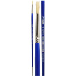 Кисть художественная "deVENTE. Art" щетина № 02 круглая, удлиненная деревянная ручка с многослойным лакокрасочным покрытием, никелированная обойма, индивидуальная маркировка