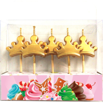 Набор свечей для торта Золотые короны deVENTE 9060928