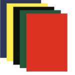 Картон цветной бархатный A4 "deVENTE" 230 г/м², 5 цв, 5 л, пластиковый пакет с европодвесом