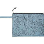 Папка для тетрадей "deVENTE. School" A4 (33x24x1 см) на молнии сверху, с ручкой, текстильная, в пластиковом пакете, голубая