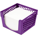 Пластиковый бокс для бумажного блока "deVENTE. Simple" 9x9x7 см, непрозрачный фиолетовый